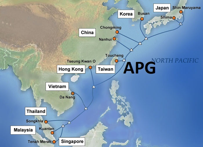 APG submarine cable damaged